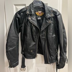 HARLEY-DAVIDSON BIKER LEATHER AUTHENTIC JACKET